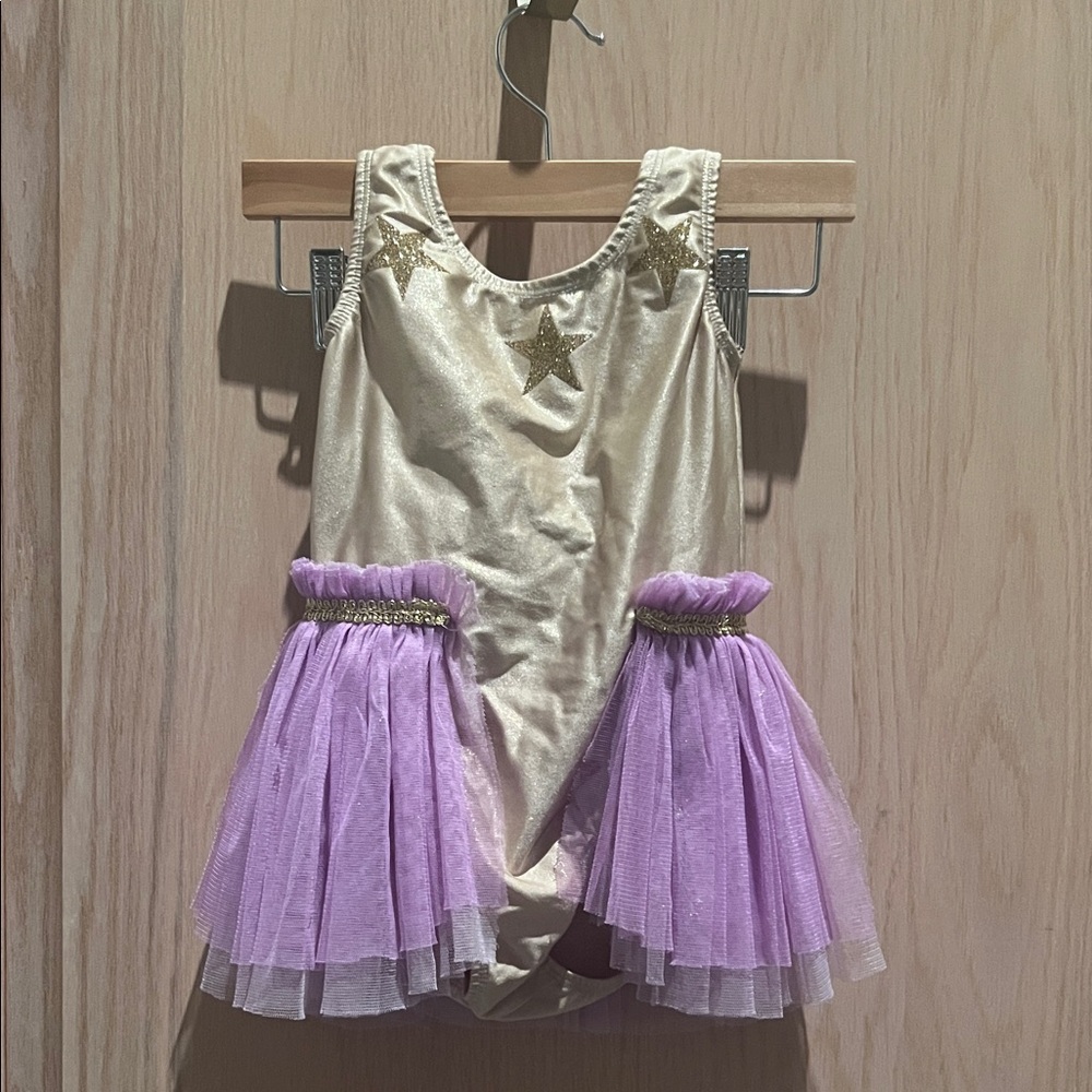 Gold and Purple Starry Kids Costume